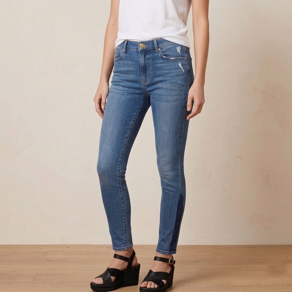 FRAME Le High Skinny high-rise jeans Size 29